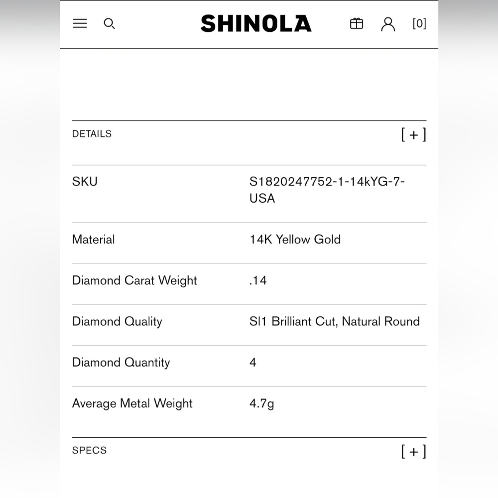 Rare Shinola Gold And Diamond Jewelry Set 14K Ring And Bracelet - Picture 9 of 11